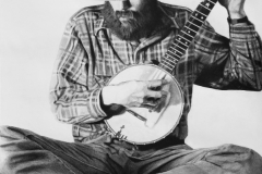 Playing the banjo
